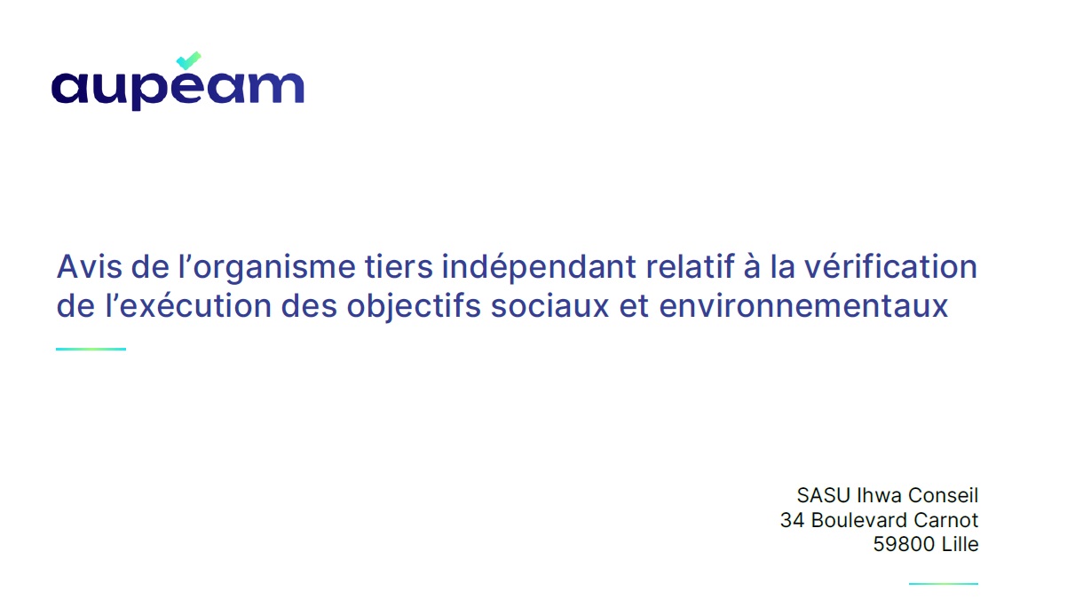 IHWA - Audit de vérification Société à mission